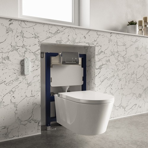 Wall hung smart bidet - bidet, japanese