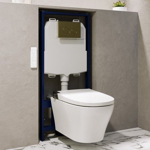 Wall hung smart bidet japanese - wall,