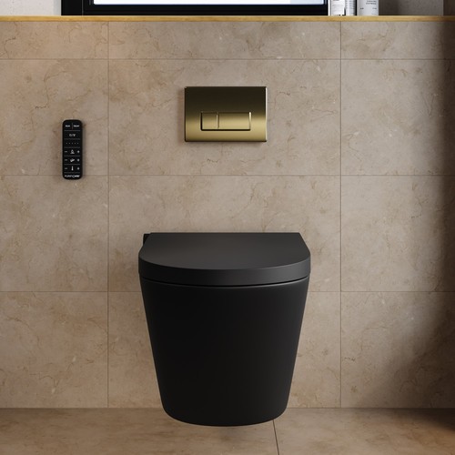 Matt black wall - wall, smart