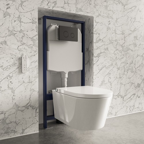 Wall hung smart bidet japanese - wall,
