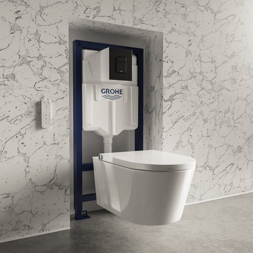 Wall hung smart bidet - wall, japanese