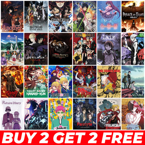 Anime posters wall art a4 - anime,