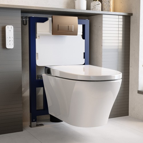 Wall hung smart bidet japanese - bidet,