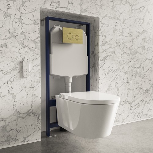 Wall hung smart bidet - wall,