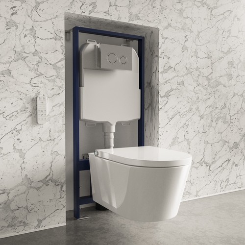 Wall hung smart - bidet, japanese