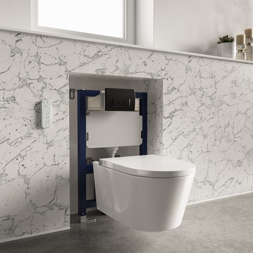 Wall hung smart bidet - wall,