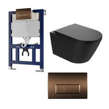 Matt Black Wall Hung Smart