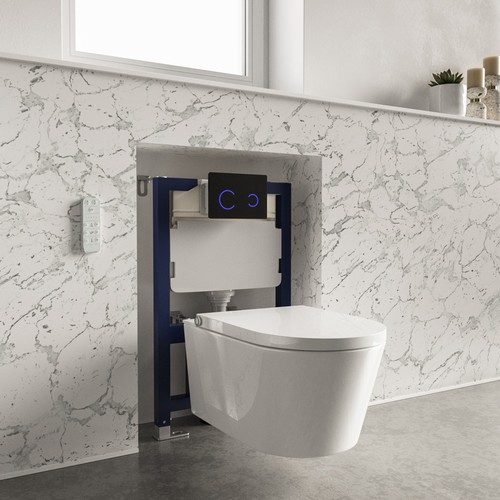 Wall hung smart bidet japanese - hung,