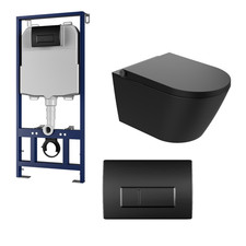 Matt Black Wall Hung Smart